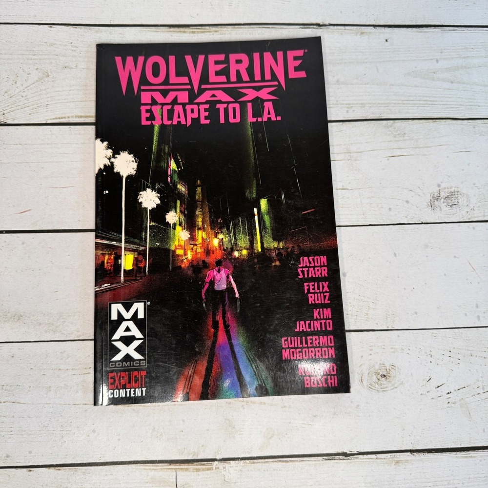 Marvel Wolverine‎ MAX Escape to L.A. 2013 TPB Jason Starr Graphic Novel